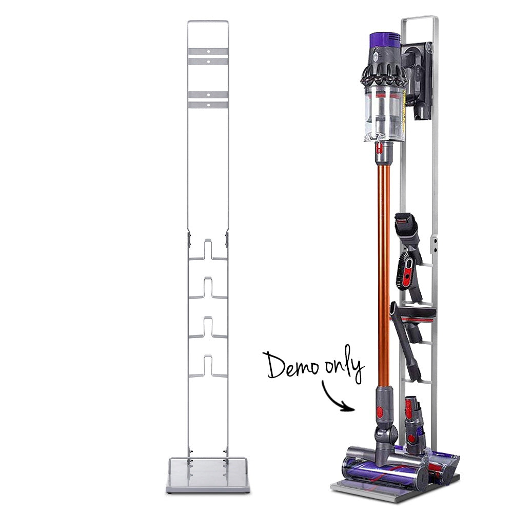 Artiss Freestanding Dyson Vacuum Stand Rack Holder for Dyson V6 V7 V8 V10 V11 V12 Silver-Appliances &gt; Vacuum Cleaners - Peroz Australia - Image - 1
