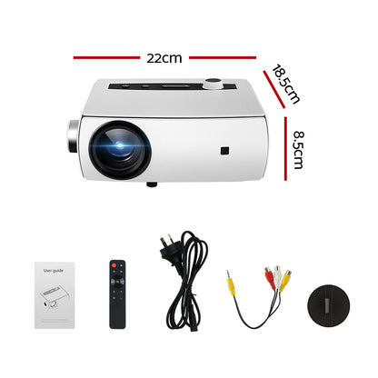 Mini Video Projector Wifi USB HDMI Portable 4000 Lumens HD 1080P Home-Video Projectors-PEROZ Accessories