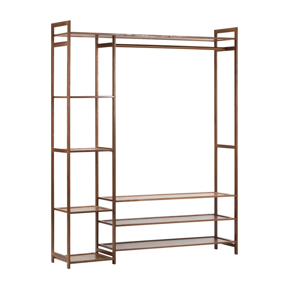 Oikiture Wardrobe Organiset with 8 Display Shelves Open Clothes Rack |PEROZ Australia