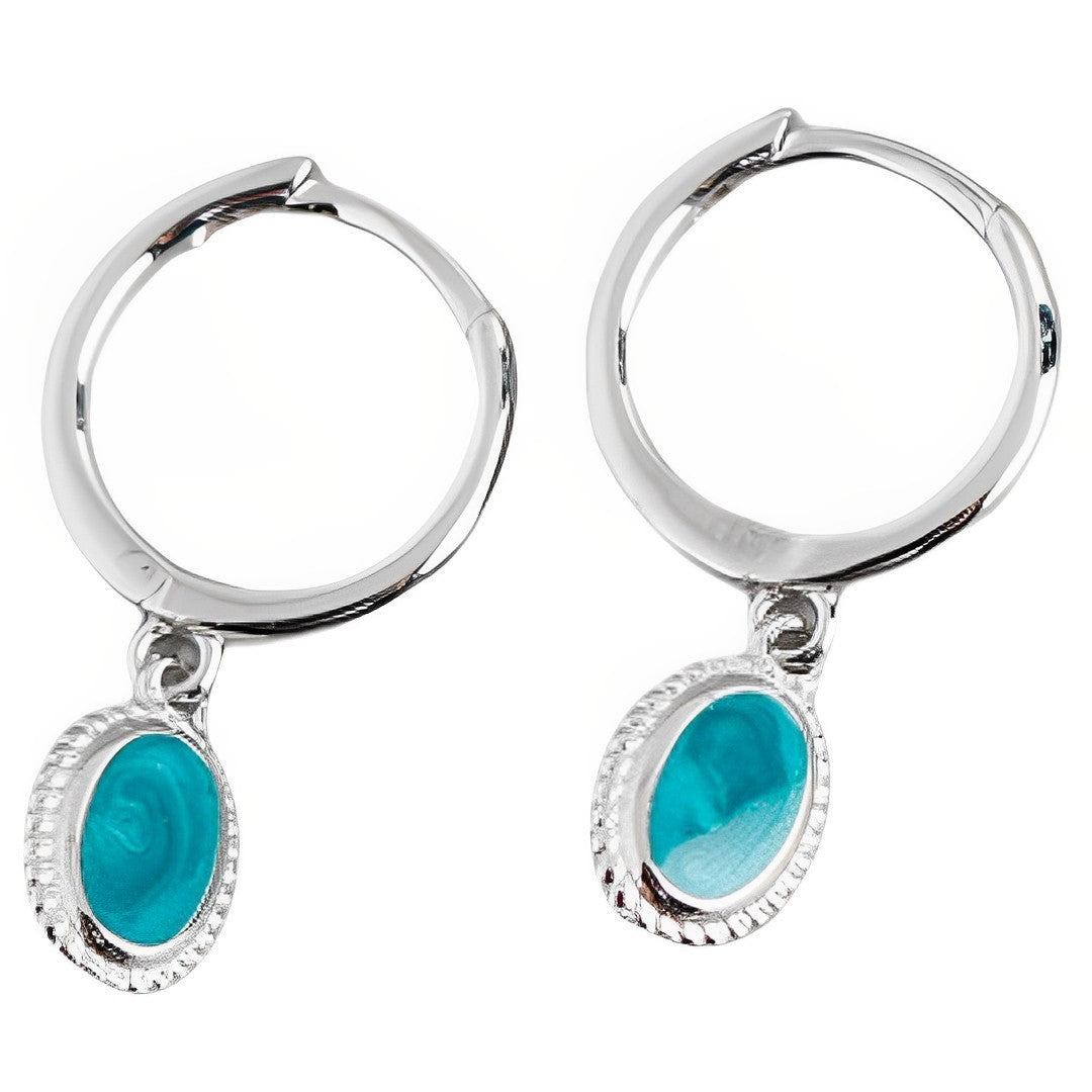 Anyco Earrings Sterling Silver Luxury Chic Round Green Zircon Stud For Women Girl Teen Fashion Stylish Accessories Jewelry Gifts-Earrings-PEROZ Accessories