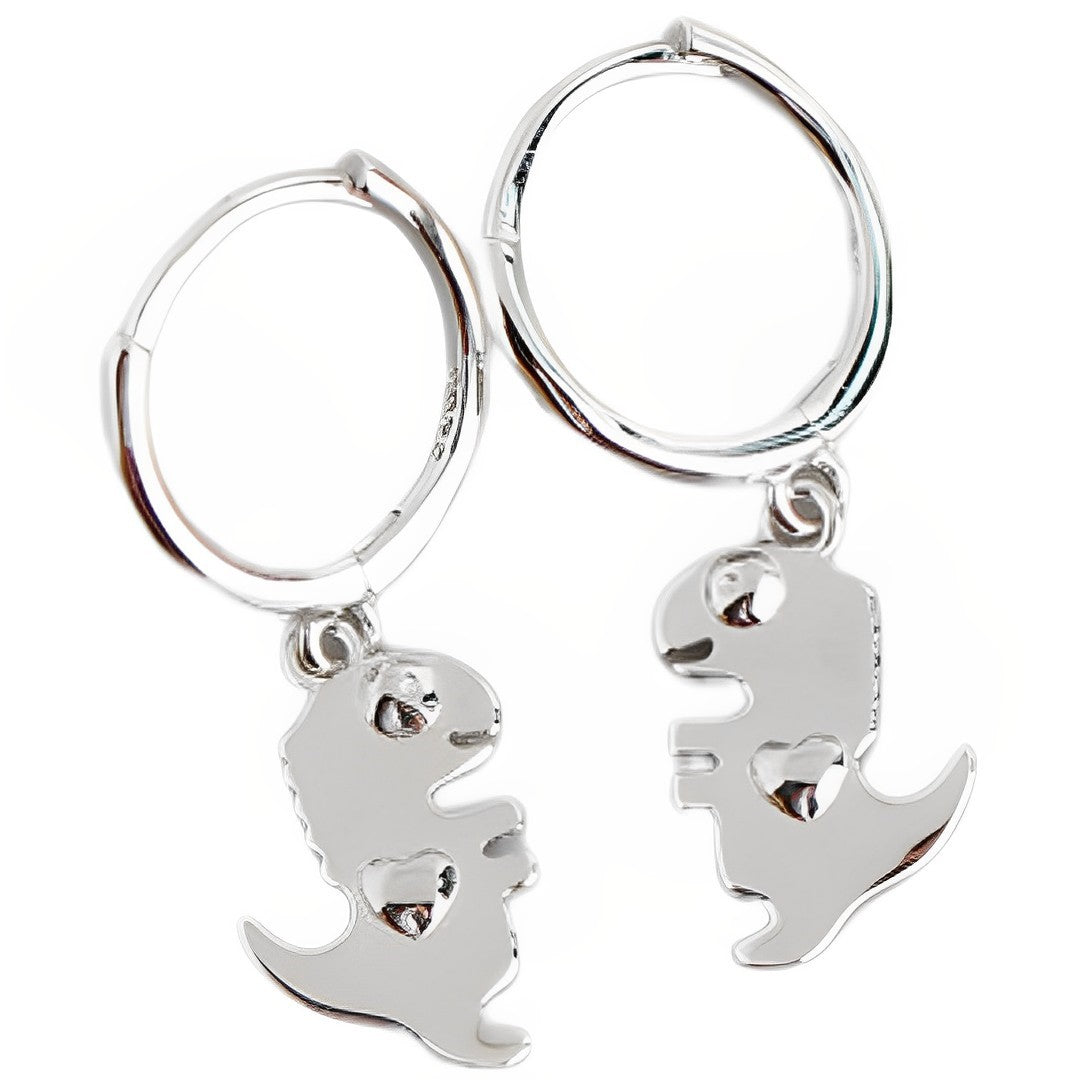 Anyco Earrings Sterling Silver Bohemian Creative Cute Punk Dinosaur Stud For Women Girl Perfect Fashion Stylish Accessories Jewelry Gifts-Earrings-PEROZ Accessories