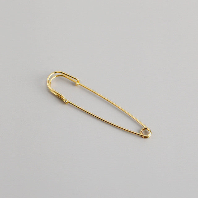 Anyco Earrings Gold Plated Punk Personality Minimalist Pin Stud For Women Girl Teen Fashion Stylish Accessories Jewelry Gifts-Earrings-PEROZ Accessories