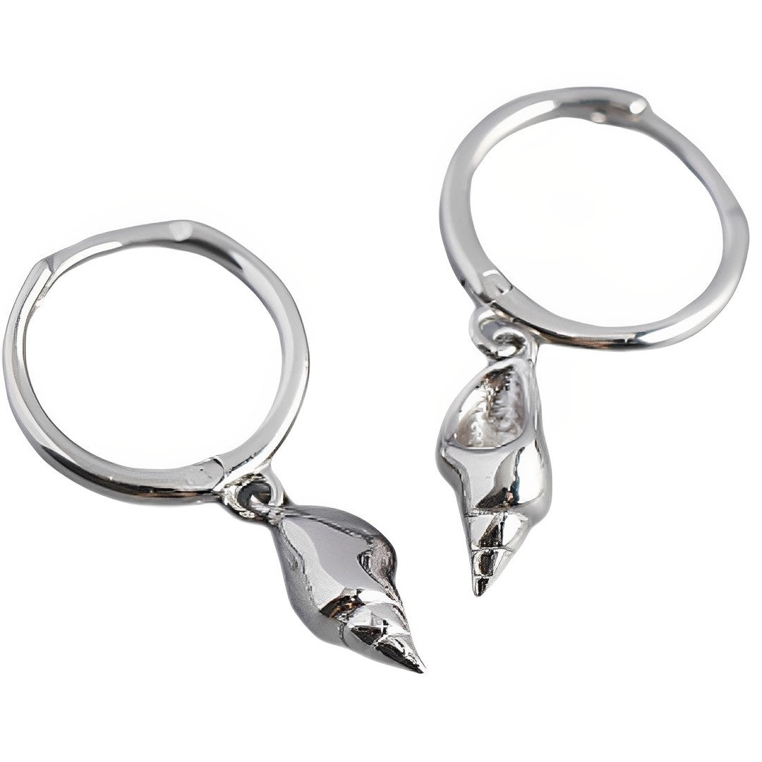 Anyco Fashion Earrings Summer Beach Geometric Shell Conch Sterling Silver Bohemian Unique For Women Party Jewelry-Earrings-PEROZ Accessories