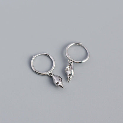 Anyco Fashion Earrings Summer Beach Geometric Shell Conch Sterling Silver Bohemian Unique For Women Party Jewelry-Earrings-PEROZ Accessories