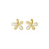 Anyco Fashion Earrings Gold 925 Sterling Silver Romantic White Enamel Cute Gold Flower Stud for Women Jewelry Gift-Earrings-PEROZ Accessories