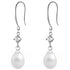 Anyco Fashion Earrings Silver 925 Sterling Elegant Natural Baroque Pearl Pendant Women Charming Jewelry-Earrings-PEROZ Accessories