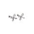 Anyco Earrings Sterling Silver European Romantic Bow Zirconia Spiral Bead Stud For Women Teen Fashion Stylish Accessories Jewelry Gifts-Earrings-PEROZ Accessories