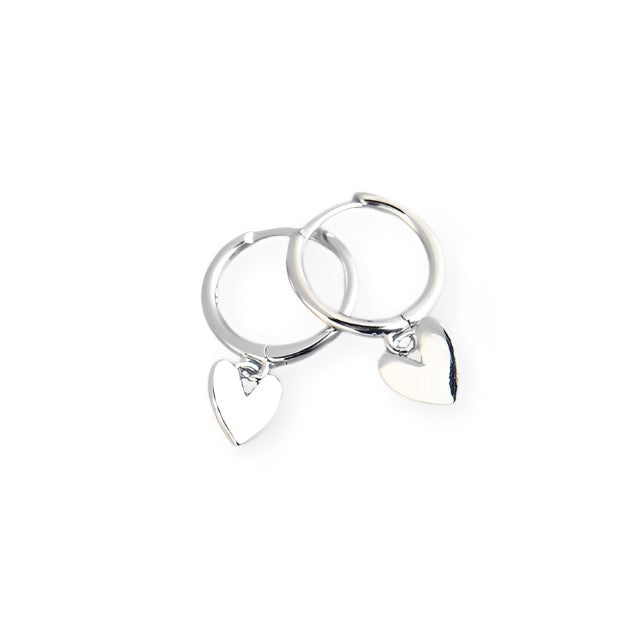 Anyco Earrings Sterling Silver Minimalist Love Heart Tassel Stud For Women Girl Teen Fashion Stylish Accessories Jewelry Gifts-Earrings-PEROZ Accessories