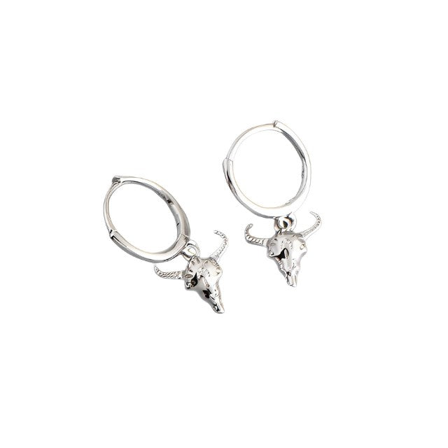 Anyco Earrings Sterling Silver Cute Halloween Elk Pendant Stud For Women Girl Teen Elegant Perfect Fashion Stylish Accessories Jewelry Gifts-Earrings-PEROZ Accessories