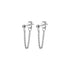Anyco Fashion Earrings Silver 925 Sterling Gothic Cuban Link Chain Hanging Stud for Women Piercing Jewelry-Earrings-PEROZ Accessories