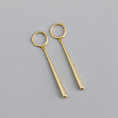 Anyco Earrings Gold Plated Minimalist Long Water Drop Fringe Rock Bohemian For Women Girl Fashion Stylish Rock Punk Accessories Jewelry Gifts-Earrings-PEROZ Accessories