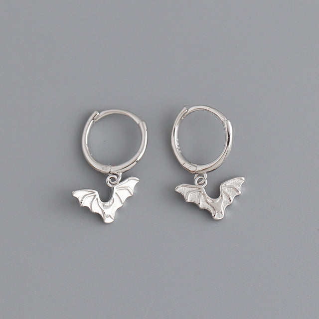 Anyco Earrings Sterling Silver Bohemian Halloween Bat Tassel Stud For Women Girl Teen Fine Fashion Stylish Accessories Jewelry Gifts-Earrings-PEROZ Accessories