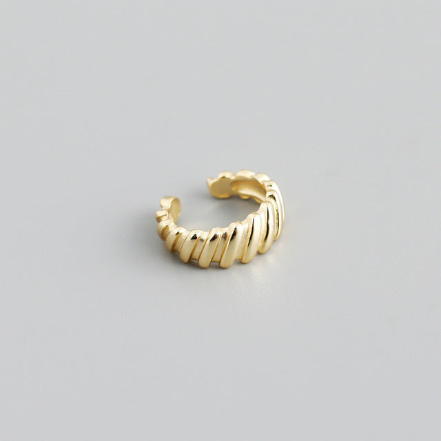 Anyco Earrings Punk Rock Goth Ear Clip Minimalism For Women Men Jewelry Gift Gold-Earrings-PEROZ Accessories