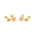 Anyco Earrings Gold Plated Screw Beads Chic Gold Star Zircon Stud For Women Girl Teen Fashion Stylish Accessories Jewelry Gifts-Earrings-PEROZ Accessories