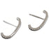 Anyco Earrings Sterling Silver Minimalist Bar French Exquisite Zircon Stud For Women Girl Fashion Stylish Rock Punk Accessories Jewelry Gifts-Earrings-PEROZ Accessories