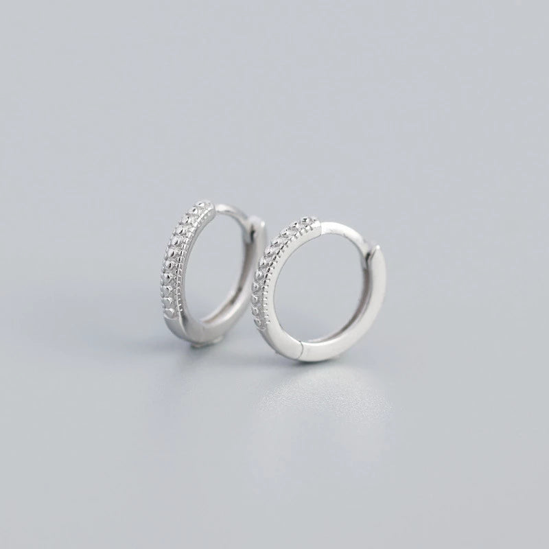 Anyco Earrings Sterling Silver Minimalist Chic Bohemian Beads Ear Buckle For Women Girl Teen Chic Fashion Stylish Accessories Jewelry Gifts-Earrings-PEROZ Accessories