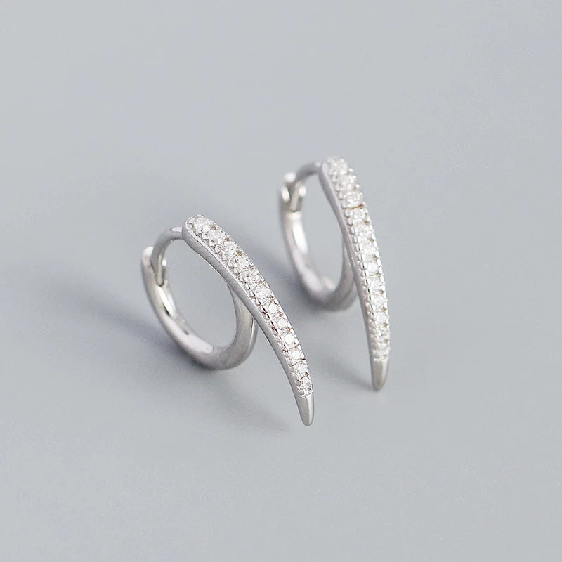 Anyco Earrings Sterling Silver European Bohemian Unique Charm Punk Spiked For Women Girl Teen Chic Fashion Stylish Accessories Jewelry Gifts-Earrings-PEROZ Accessories