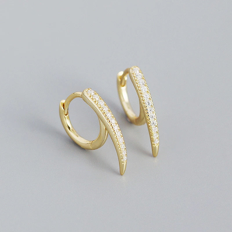 Anyco Earrings Gold Plated European Bohemian Unique Charm Punk Spiked For Women Girl Teen Chic Fashion Stylish Accessories Jewelry Gifts-Earrings-PEROZ Accessories
