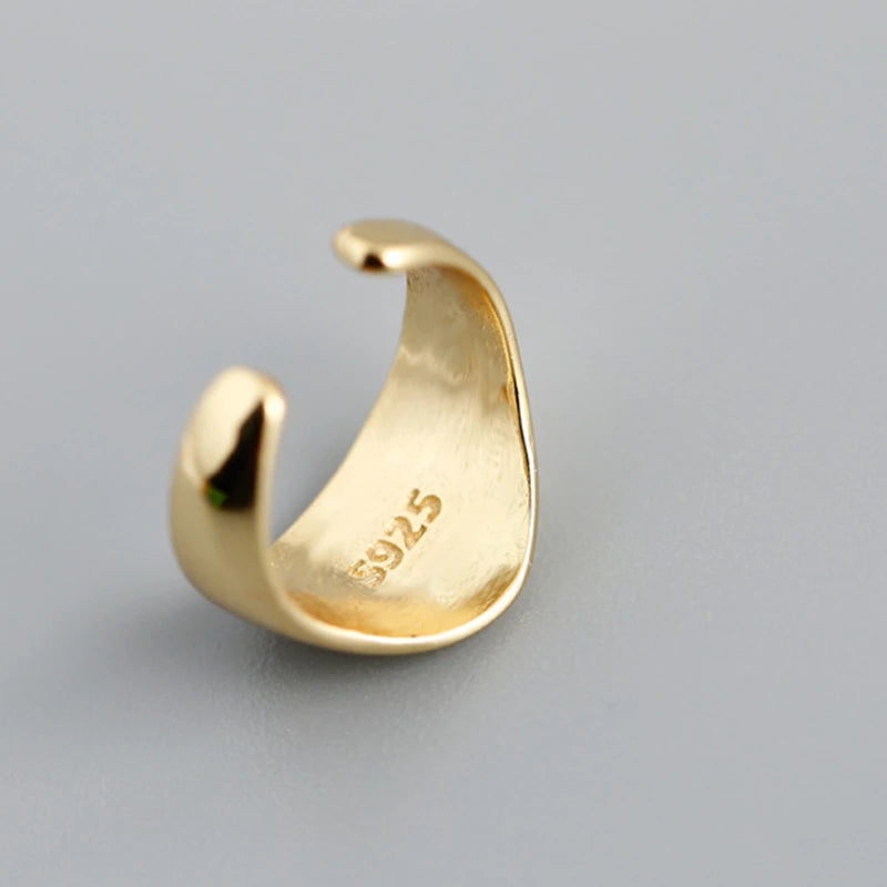 Anyco Earrings Minimalist No Pierceing Ear Clips Gold Gothic Charm Ear Cuff For Women Jewelry Gold-Earrings-PEROZ Accessories