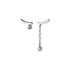 Anyco Fashion Earrings 925 Sterling Silver Personality Unique Tassel Pendant Zircon Stud for Women Chic Trendy Party Jewelry Gift-Earrings-PEROZ Accessories
