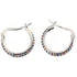 Anyco Earrings Sterling Silver Minimalist Round Rainbow CZ Zircon Hoops Crystal Huggies For Women Girl Fashion Stylish Accessories Jewelry Gifts-Earrings-PEROZ Accessories