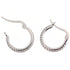 Anyco Earrings Sterling Silver White Minimalist Round Rainbow CZ Zircon Hoops Crystal Huggies For Women Girl Fashion Stylish Accessories Jewelry Gifts-Earrings-PEROZ Accessories
