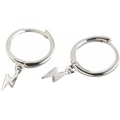 Anyco Earrings Sterling Silver Minimalist Small Simple Cute Lightning Stud For Women Teen Girl Fashion Stylish Accessories Jewelry Gifts-Earrings-PEROZ Accessories