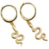 Anyco Earrings Small Gold Plated Cute Chic Punk Long Bohemian Snake Stud For Women Girl Teen Fashion Stylish Accessories Jewelry Gifts-Earrings-PEROZ Accessories