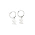 Anyco Earrings Sterling Silver Punk Geometric Initials ME Label Stud For Women Girl Fashion Stylish Rock Accessories Jewelry Gifts-Earrings-PEROZ Accessories