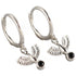 Anyco Earrings Sterling Silver New Classic Pave Black Agate Peace Dove Stud For Women Girl Teen Fashion Stylish Accessories Jewelry Gifts-Earrings-PEROZ Accessories