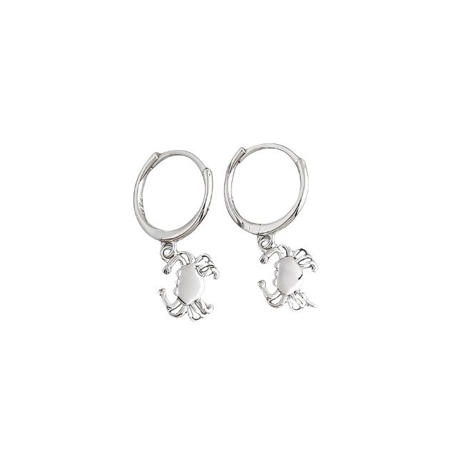 Anyco Earrings Sterling Silver Chic Creative Ocean Crab Dangle Stud For Women Girl Teen Perfect Fashion Stylish Accessories Jewelry Gifts-Earrings-PEROZ Accessories