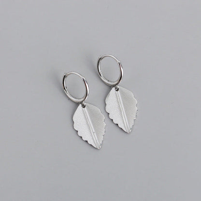 Anyco Earrings Sterling Silver Bohemian Chic Nature Leaf Stud For Women Girl Teen Perfect Fine Fashion Stylish Accessories Jewelry Gifts-Earrings-PEROZ Accessories