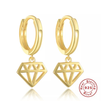 Anyco Earrings Gold PlatedTrendy Creative Hollow Geometric Hanging Stud For Women Girl Perfect Fashion Stylish Accessories Jewelry Gifts-Earrings-PEROZ Accessories