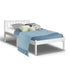 Single Size Wooden Bed Frame - White-Furniture > Bedroom-PEROZ Accessories