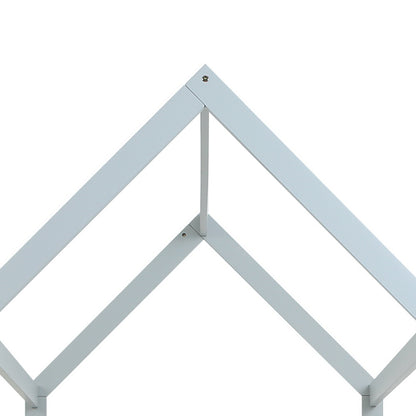 Artiss Wooden Bed Frame House Shape Pine Timber Base Single Size Platform Grey-Furniture &gt; Bedroom - Peroz Australia - Image - 7