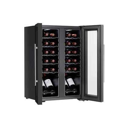 Devanti Wine Cooler Fridge Compressor Dual Zone Cellar Chiller Home 24 Bottles-Appliances &gt; Kitchen Appliances-PEROZ Accessories