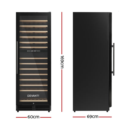 Devanti Wine Cooler Fridge Compressor Cellar Chiller Commercial Home 128 Bottles-Appliances &gt; Fridges-PEROZ Accessories