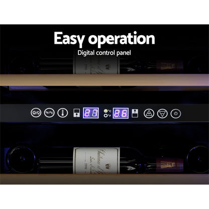 Devanti Wine Cooler Fridge Compressor Cellar Chiller Commercial Home 128 Bottles-Appliances &gt; Fridges-PEROZ Accessories