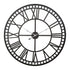 Artiss 60CM Large Wall Clock Roman Numerals Round Metal Luxury Home Decor Black-Home & Garden > DIY - Peroz Australia - Image - 1