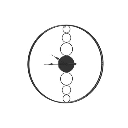 Artiss 75cm Wall Clock Large No Numeral Round Black-Home &amp; Garden &gt; Decor-PEROZ Accessories