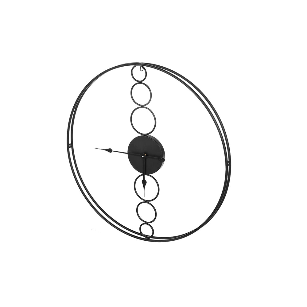 Artiss 75cm Wall Clock Large No Numeral Round Black-Home &amp; Garden &gt; Decor-PEROZ Accessories