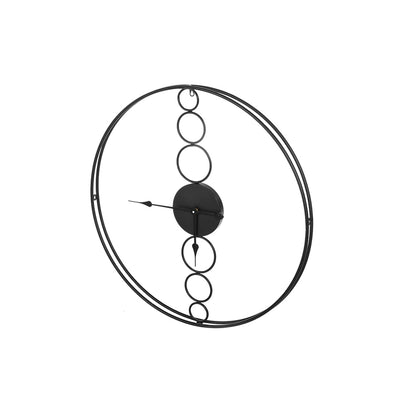 Artiss 75cm Wall Clock Large No Numeral Round Black-Home &amp; Garden &gt; Decor-PEROZ Accessories