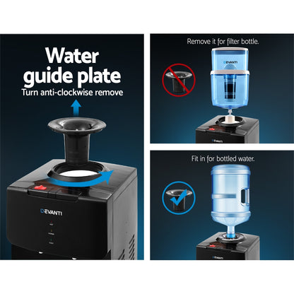 Devanti Water Cooler Chiller Dispenser Bottle Stand Filter Purifier Office Black-Appliances &gt; Kitchen Appliances-PEROZ Accessories