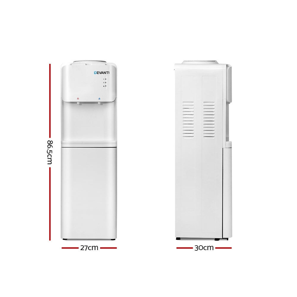 Devanti Water Cooler Dispenser Bottle Filter Purifier Hot Cold Taps Free Standing Office-Appliances &gt; Kitchen Appliances-PEROZ Accessories