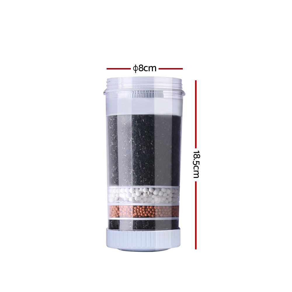 Devanti Water Cooler Dispenser Tap Water Filter Purifier 6-Stage Filtration Carbon Mineral Cartridge Pack of 3-Appliances &gt; Kitchen Appliances-PEROZ Accessories