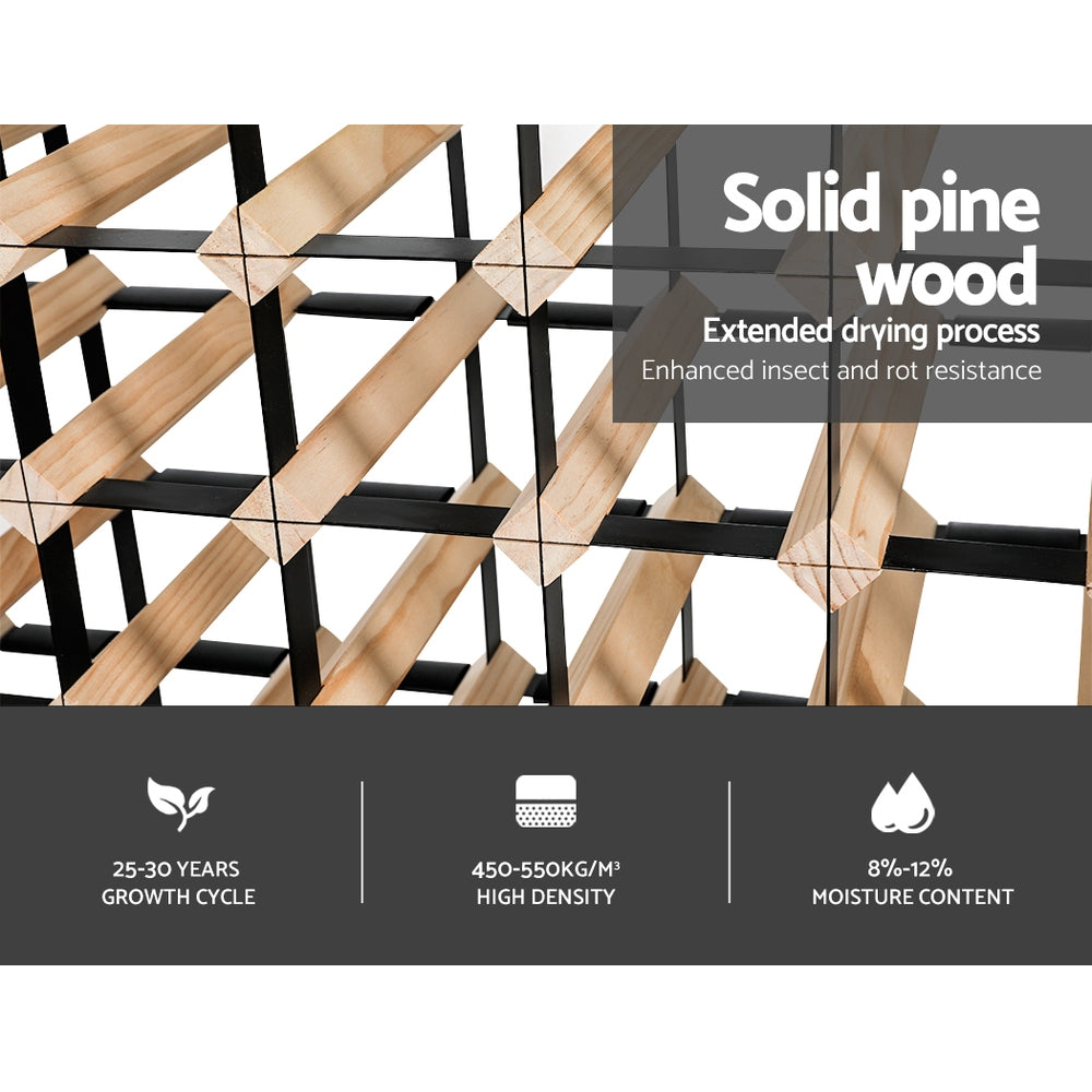 Artiss 120 Bottle Wine Rack Timber Wooden Storage Wall Racks Organiser Cellar-Home &amp; Garden &gt; Storage - Peroz Australia - Image - 6