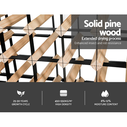 Artiss 120 Bottle Wine Rack Timber Wooden Storage Wall Racks Organiser Cellar-Home &amp; Garden &gt; Storage - Peroz Australia - Image - 6