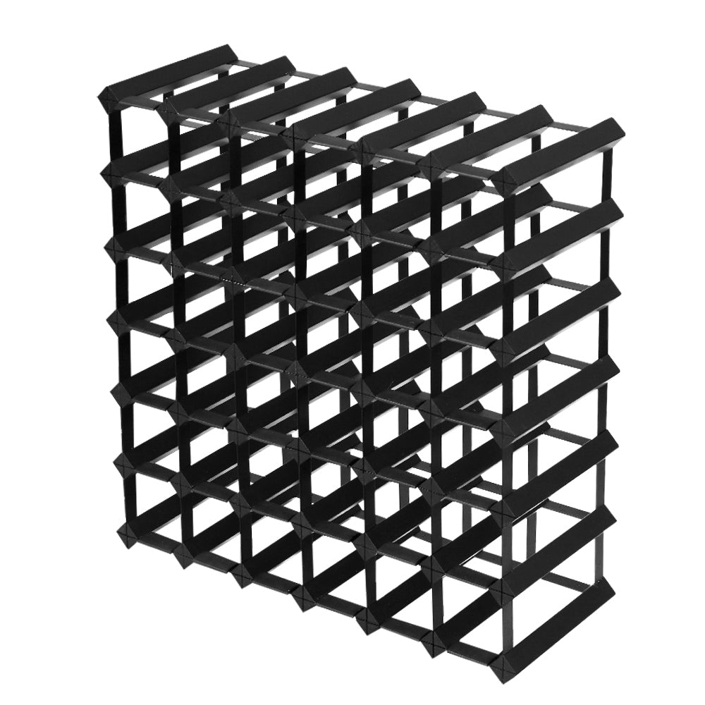 Artiss 42 Bottles Timber Wine Rack Storage Wooden Racks Black-Home &amp; Garden &gt; Storage - Peroz Australia - Image - 2