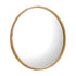 Oikiture Wall Mounted Mirror with Wood Frame 60cm Round Mirror for Living Room Bathroom Home Furniture |PEROZ Australia