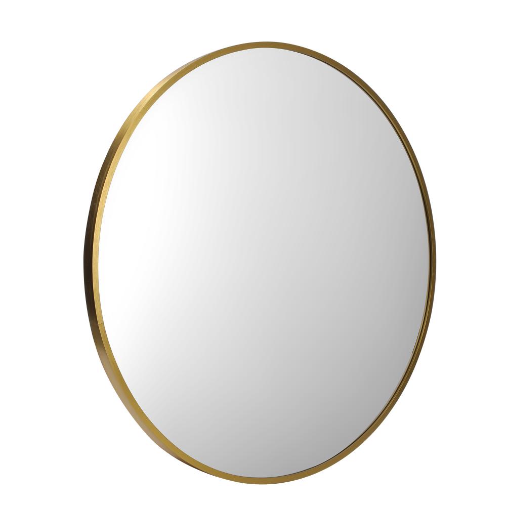 Shop Oikiture Wall Mirrors Round 70cm Makeup Mirror Vanity Home Decro Gold Bathroom  | PEROZ Australia